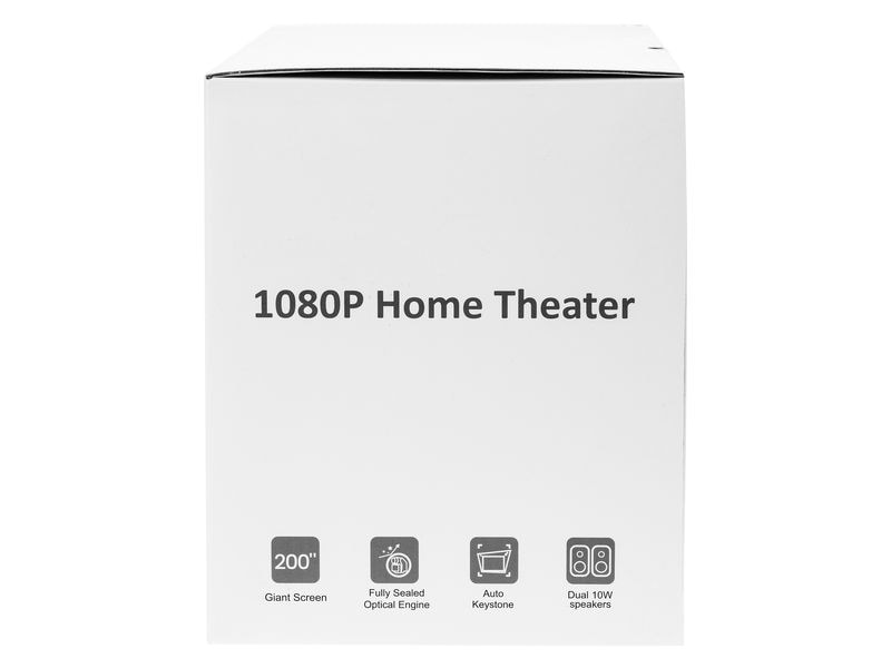 FTM Projektor Mini Kleiner, portabler Beamer, Full-HD