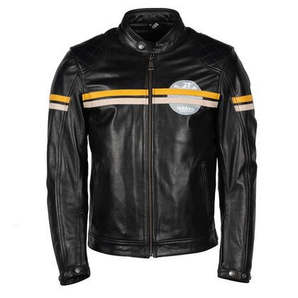 Blouson Helstons CHEVY CUIR BUFFALO - Noir