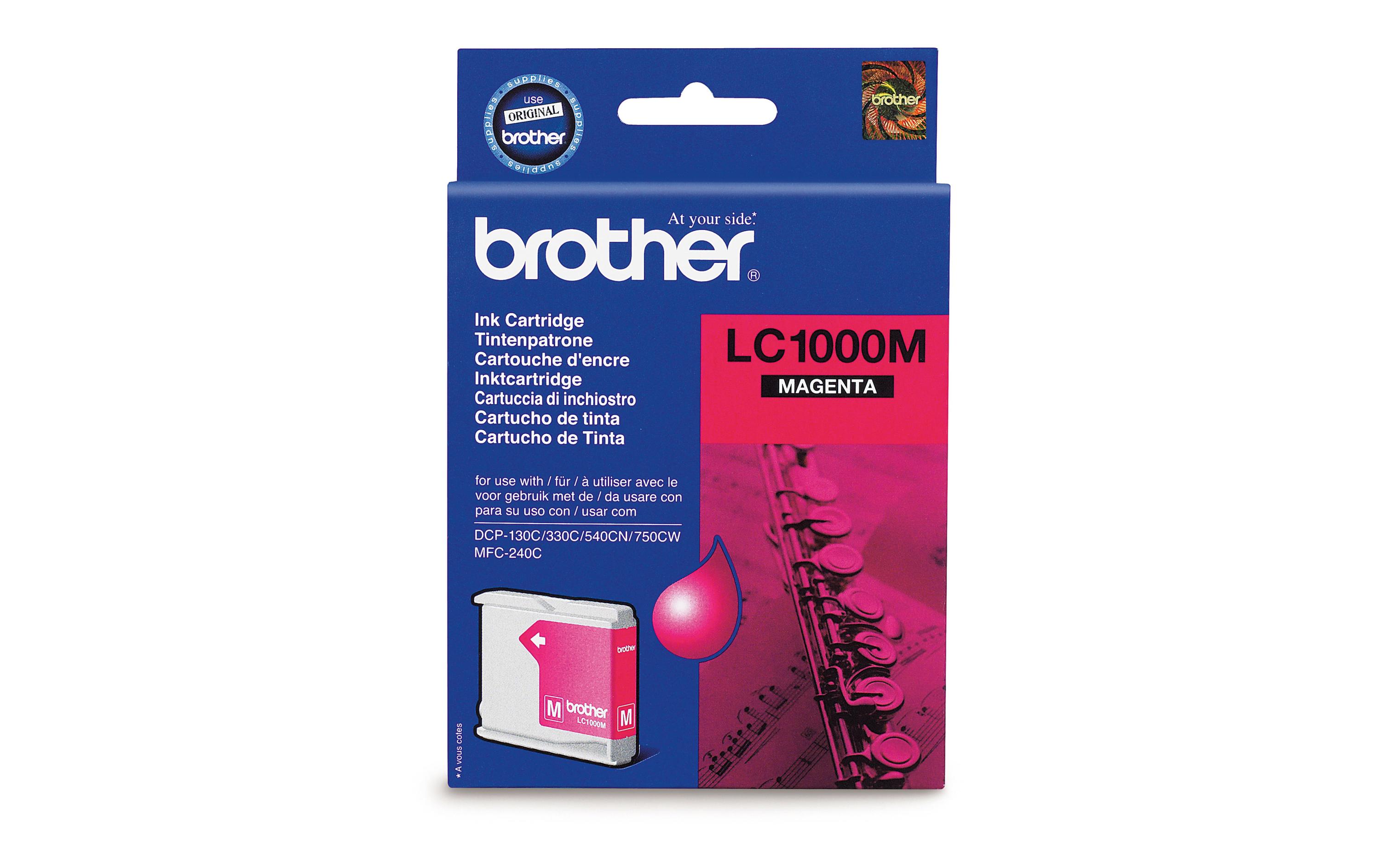 Tinte LC-1000M Magentamagenta, für Brother