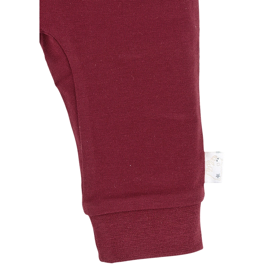 Sterntaler Hose uni Elia dunkelrot