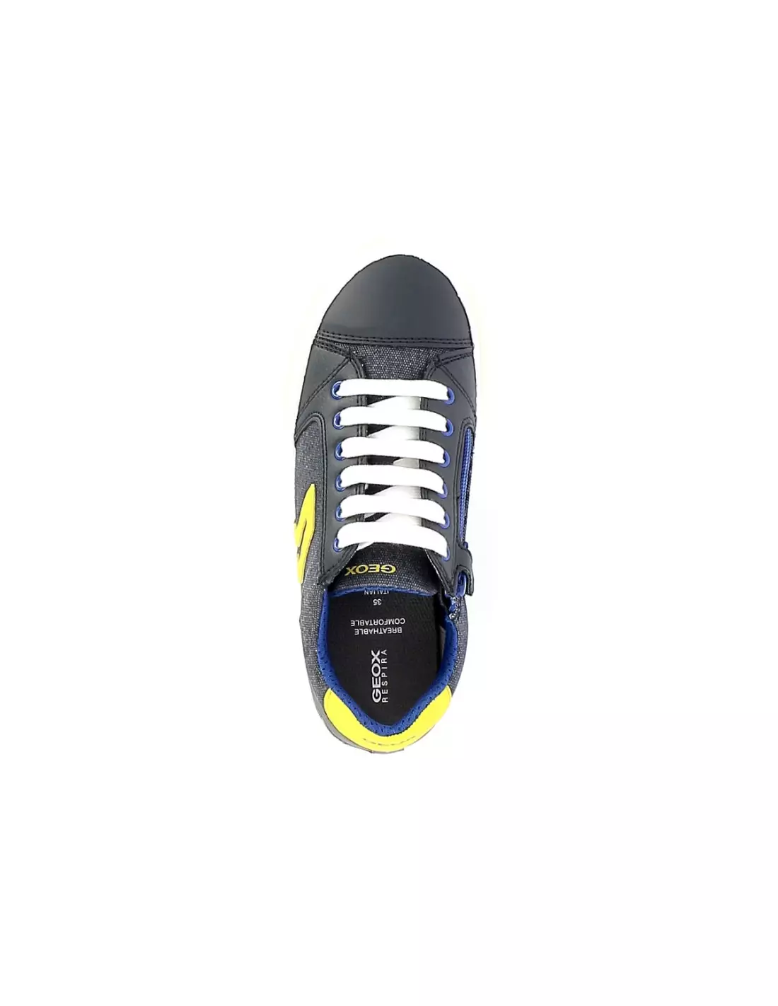 GEOX GISLI - Sneakers Navyyellow
