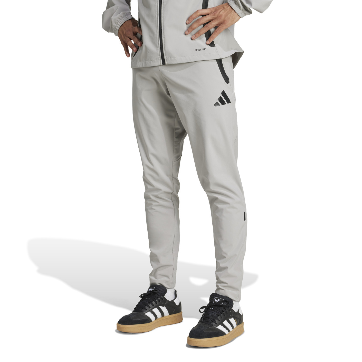 adidas Real Madrid Vis Tech Trainingspak Full-Zip 2024-2025 Grijs