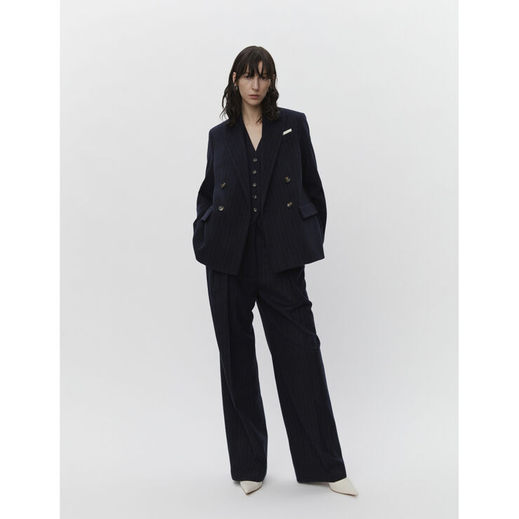 DAY Birger et Mikkelsen Preston - Woolen Pinstripe Total eclipse