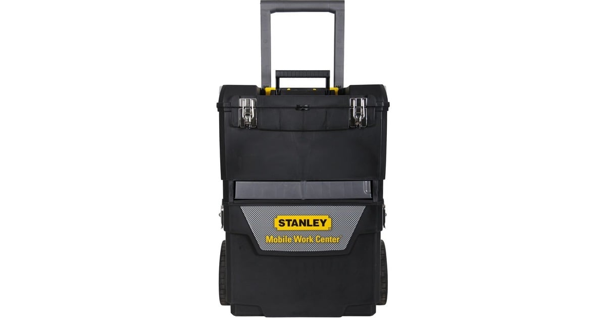 StanleyMobile Work Center 2in1 gereedschapskist  (Zwart/grijs)