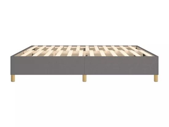 Sommier à lattes de lit Gris foncé 200x200 cm Tissu