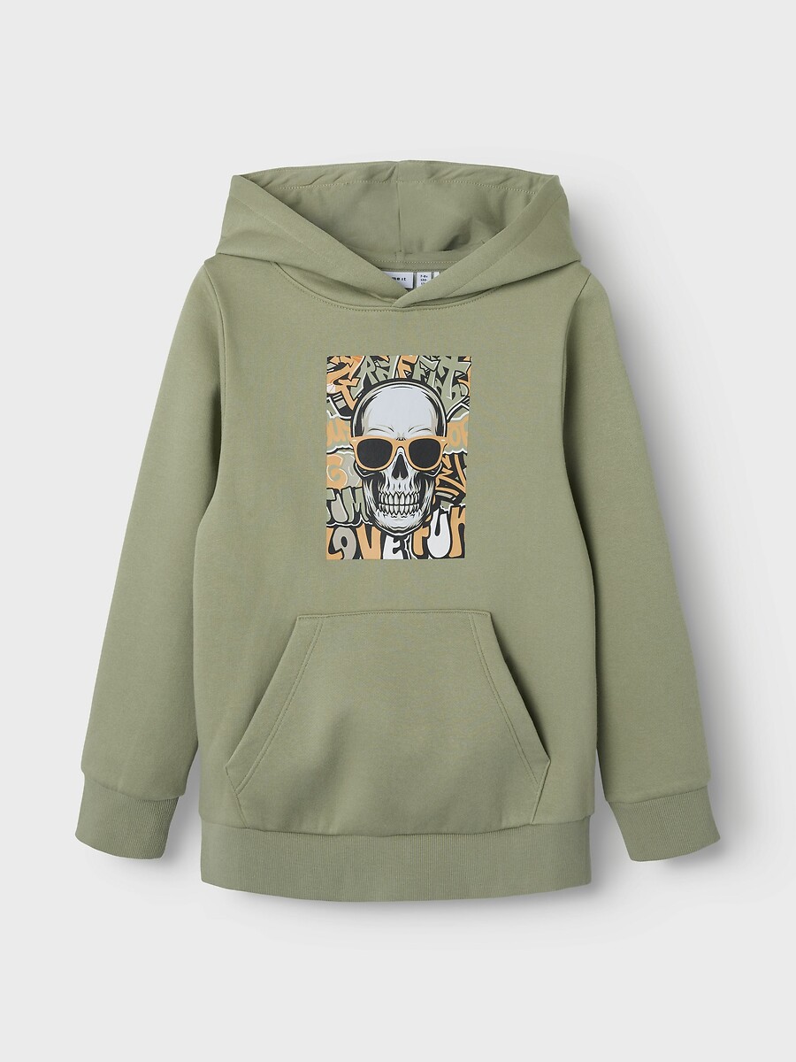 DIGA UM NOME<br>Moletom com estampa de caveira