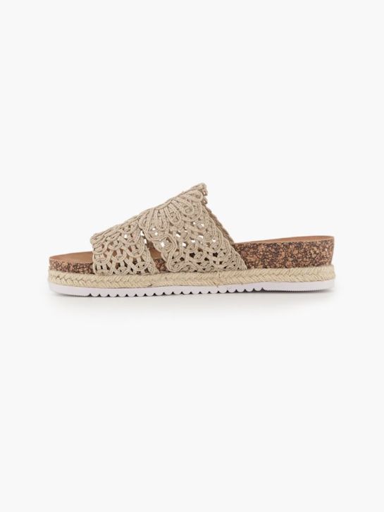 Graceland Pantolette Taupe