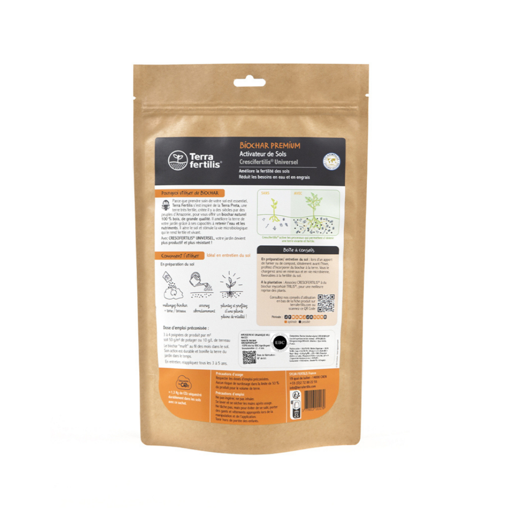 Fertilisant universel à base de biochar - 500g