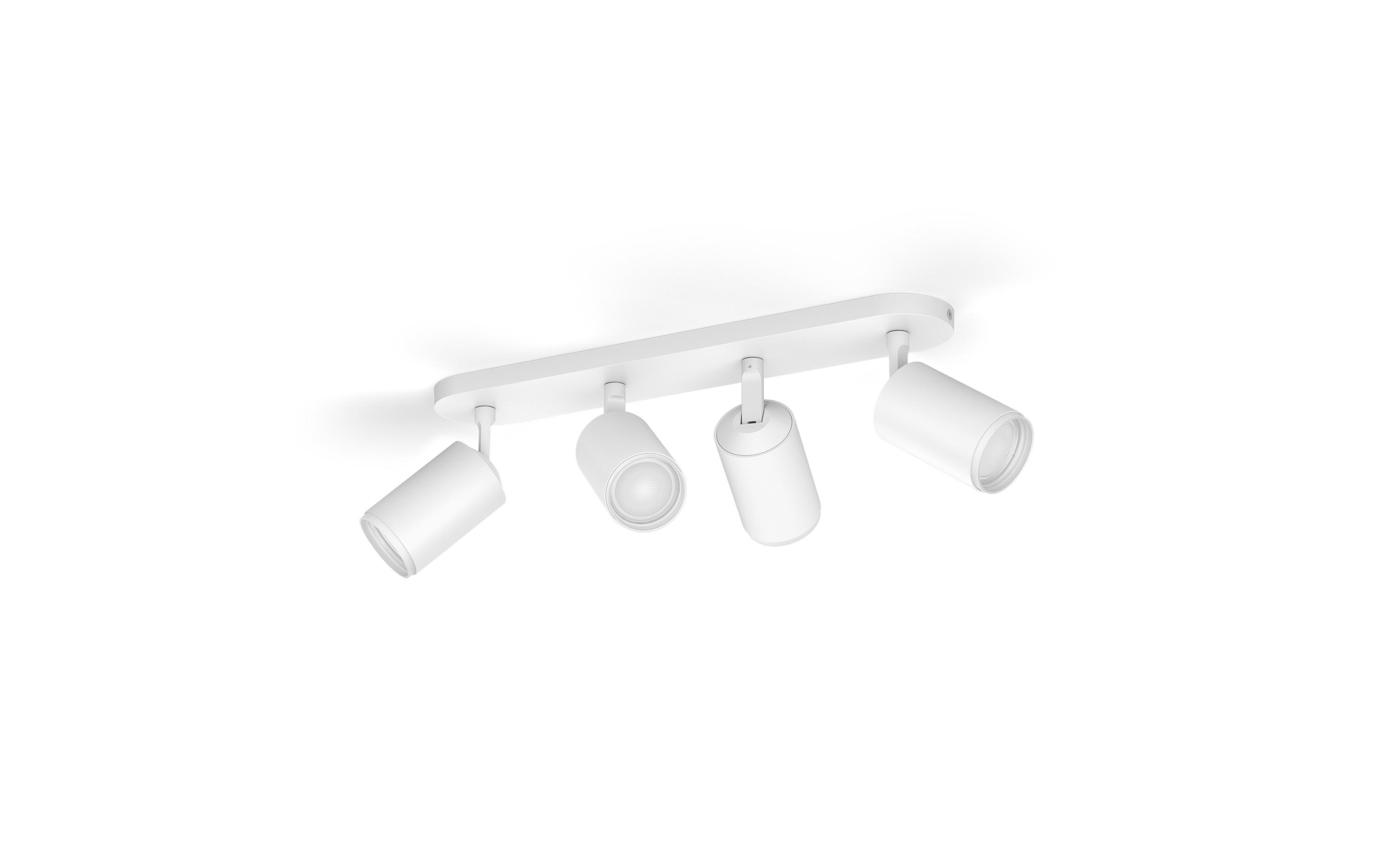 White & Color Ambiance Fugato 4er-Spot Weiss<br>4er-Spot mit Weisstönen und mehr als 16 Millionen Farben