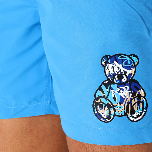 Short De Bain Essentials Art Series Blue Bleu Roi