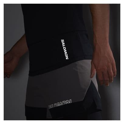 Maillot manches courtes Salomon Cross Run Noir