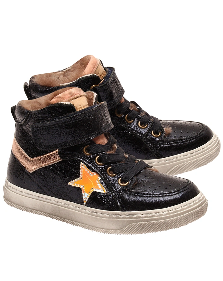 Schnür-Sneaker IAN hoch gefüttert in midnight