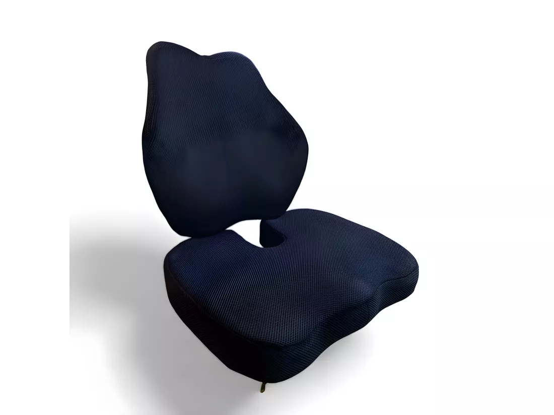 Ensemble de Coussin Fessier et Coussin de Soutien Lombaire Allongé INPHYSIO