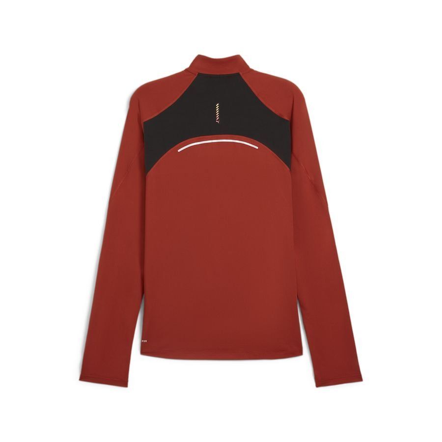 PUMA Run CLOUDSPUN Fermeture Éclair 1/4 - Rouge