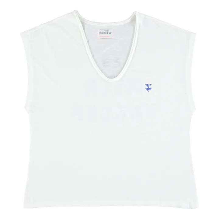 Sisters Department T-Shirt Camille Coton et Lin | Blanc