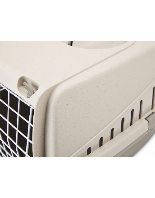 Savic Trotter 1 Happy Planet - Kattenvervoersbox - 49x33 cm Mokka Graniet Grijs