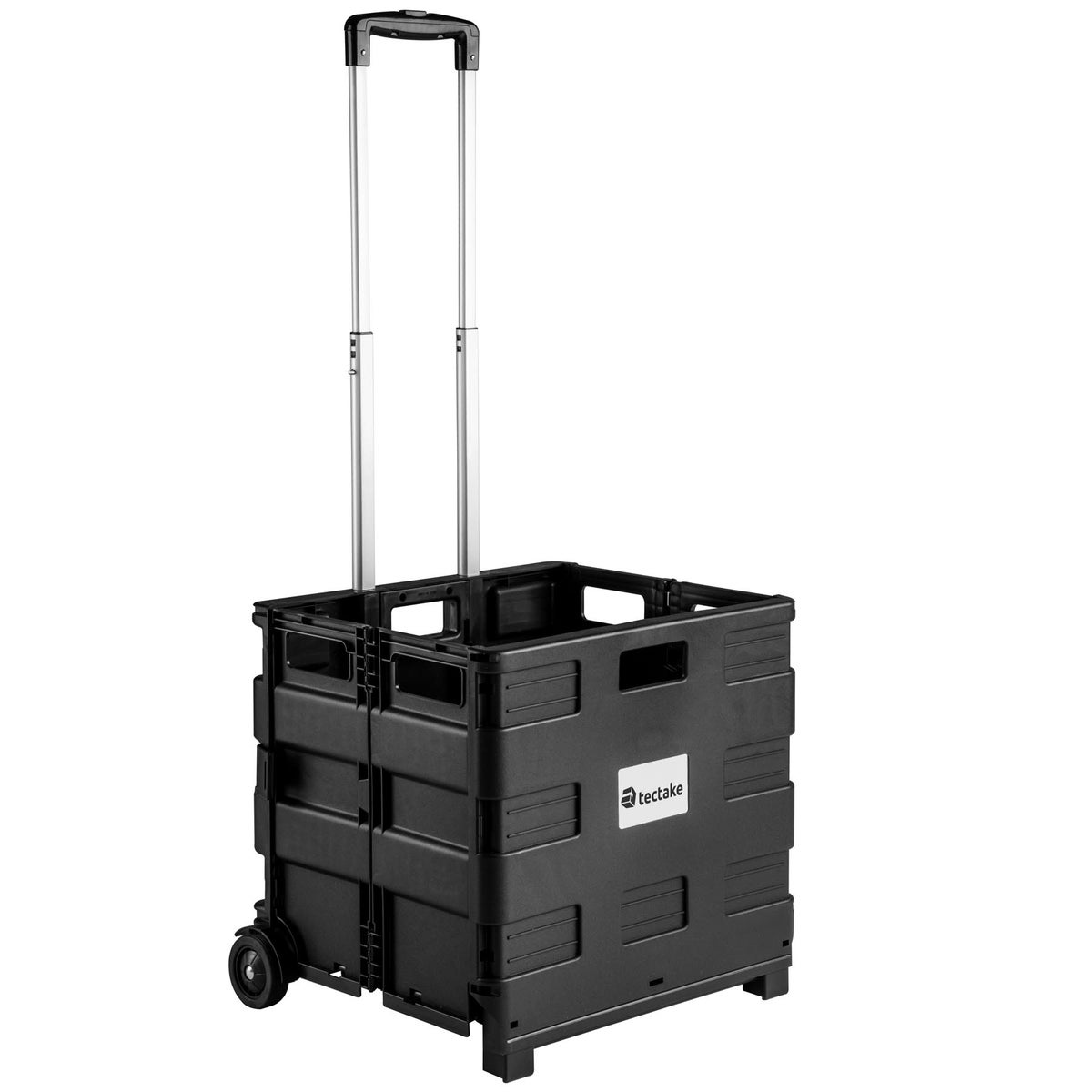 tectake opvouwbare boodschappentrolley, 46 l