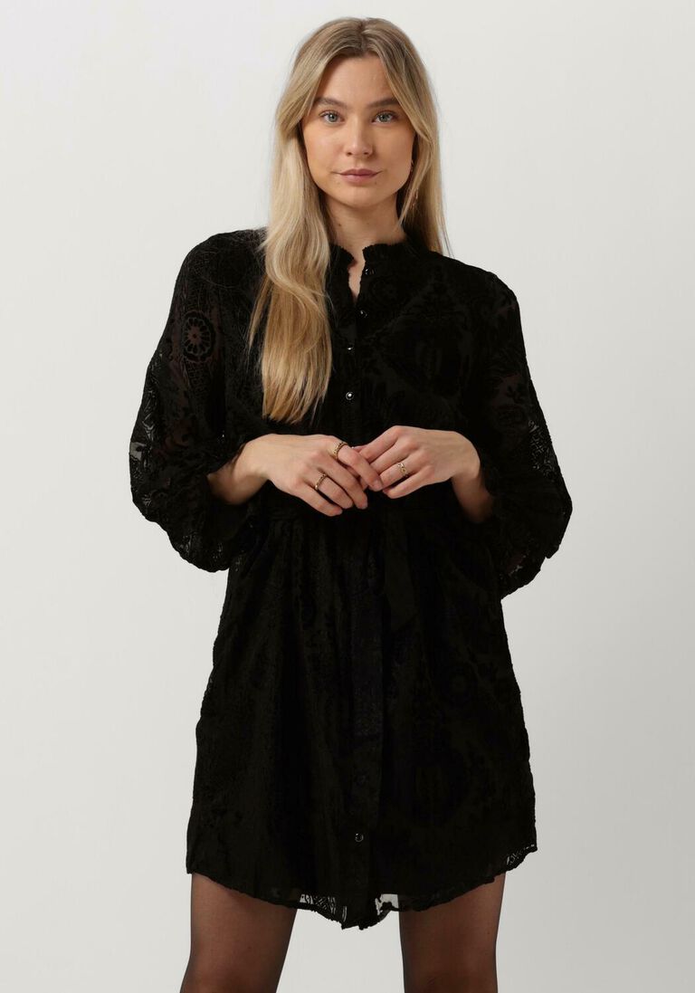 FREEBIRD zwarte freebird mini jurk akkie dress