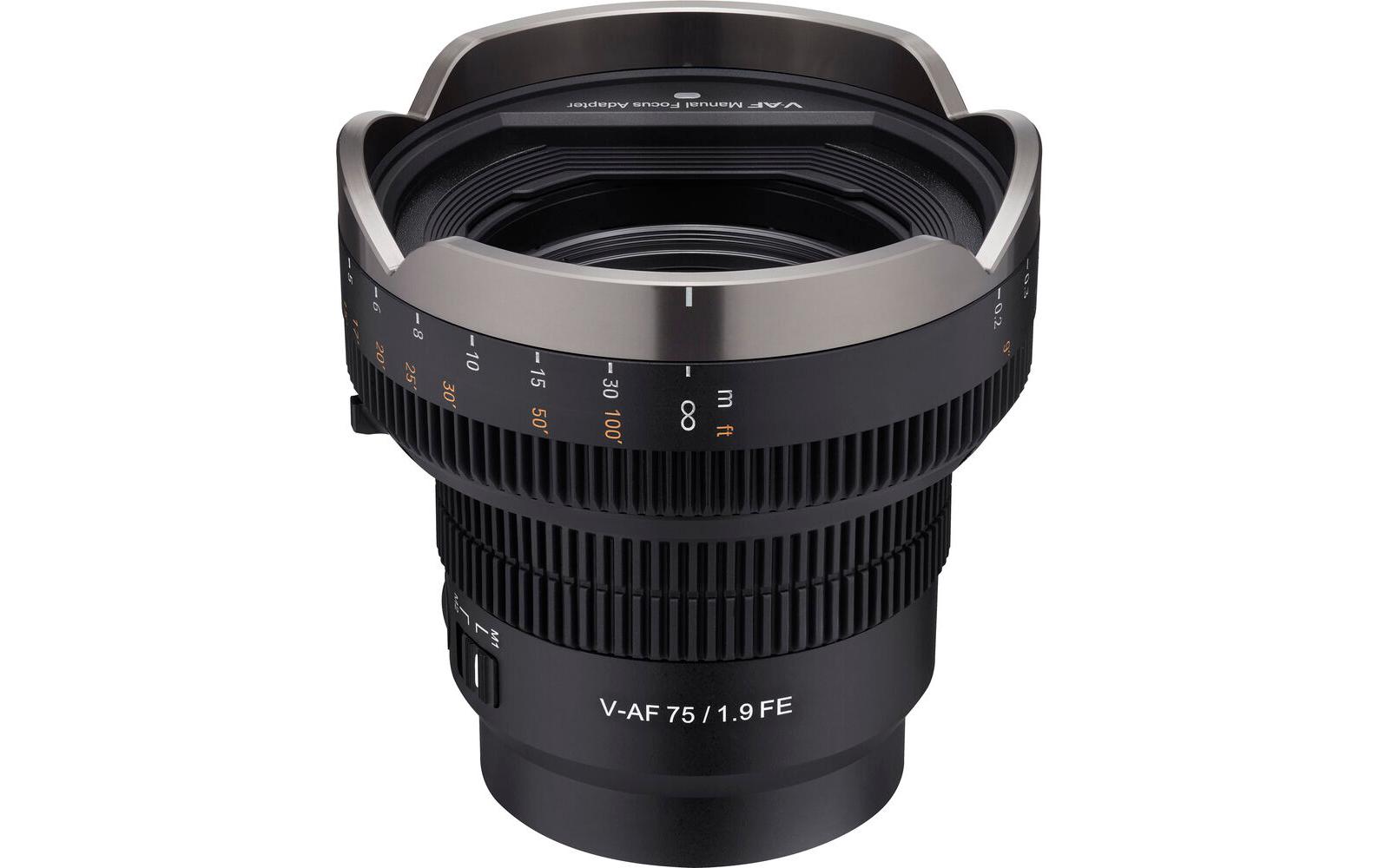 MF Adapter für V-AF Serie<br>Der Manual Focus Adapter ermöglicht die manuelle Fokussierung von Cine V-AF Objektiven