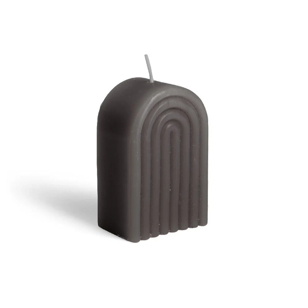 Bougie Bridge noire 6x4xH9cm