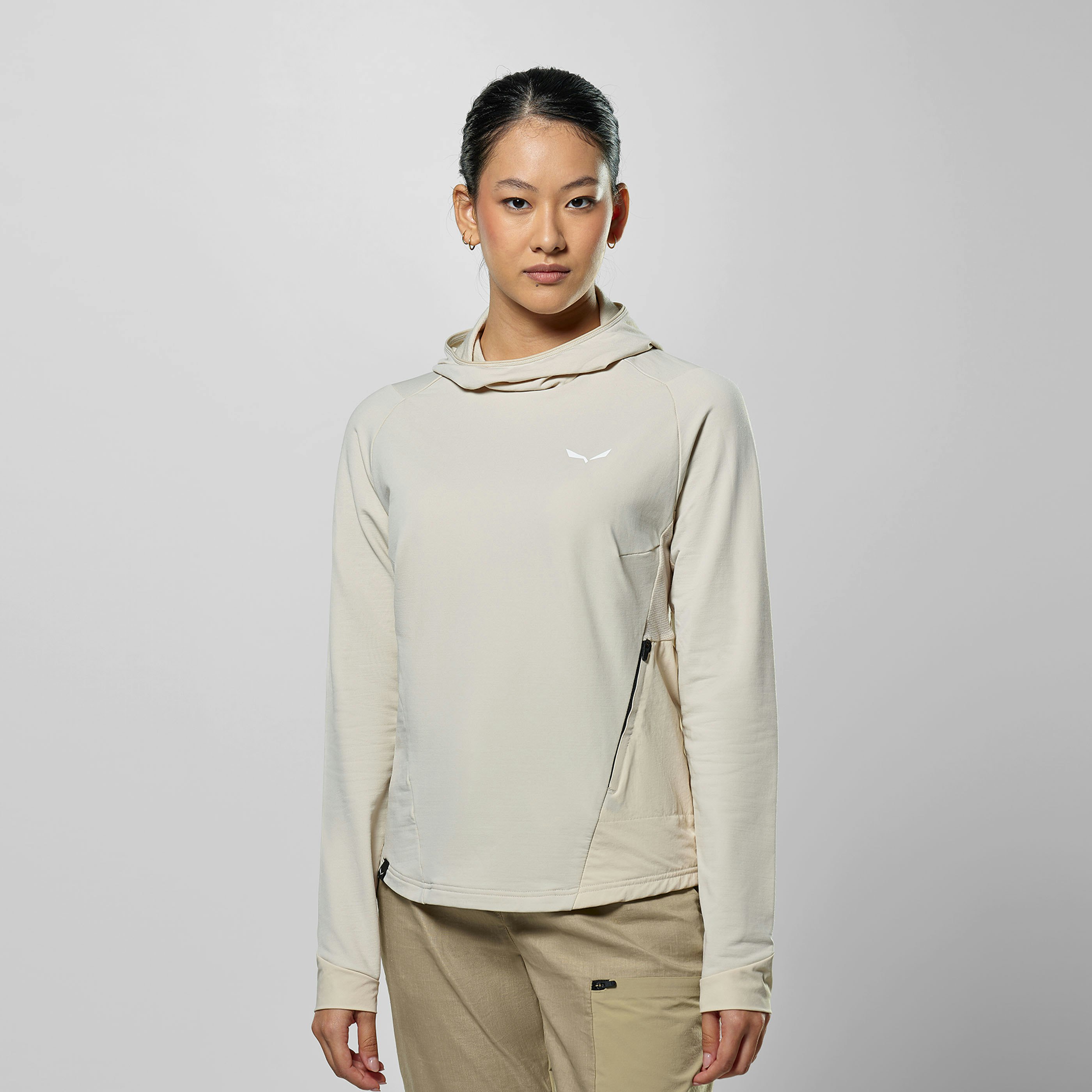 Puez Merino Durastretch Kapuzenpulli Damen