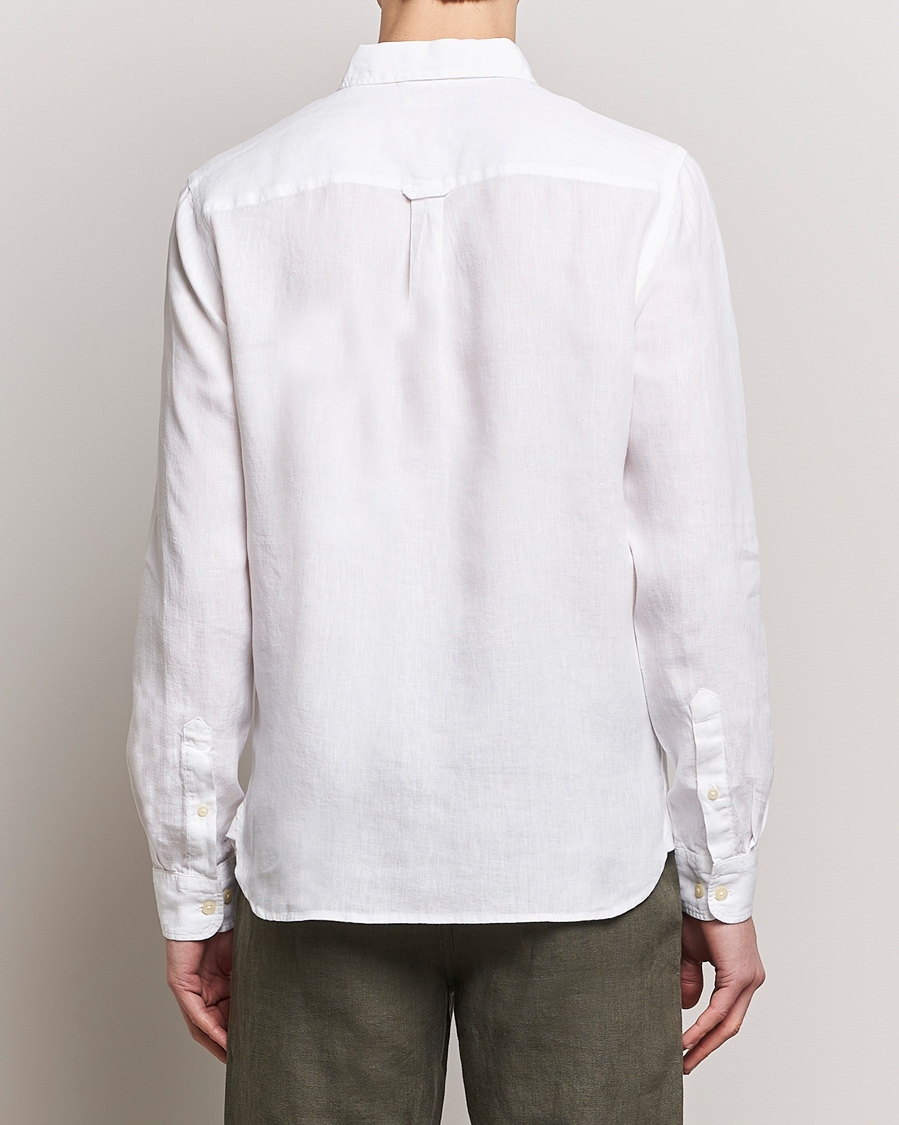 KnowledgeCotton Apparel Regular Linen Shirt Bright White
