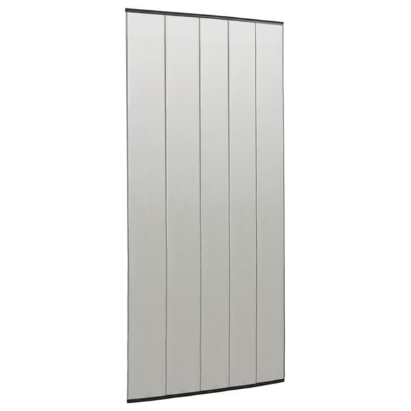 vidaXL Insektskjerm for dør med 5-delers nettgardin svart 120x240 cm