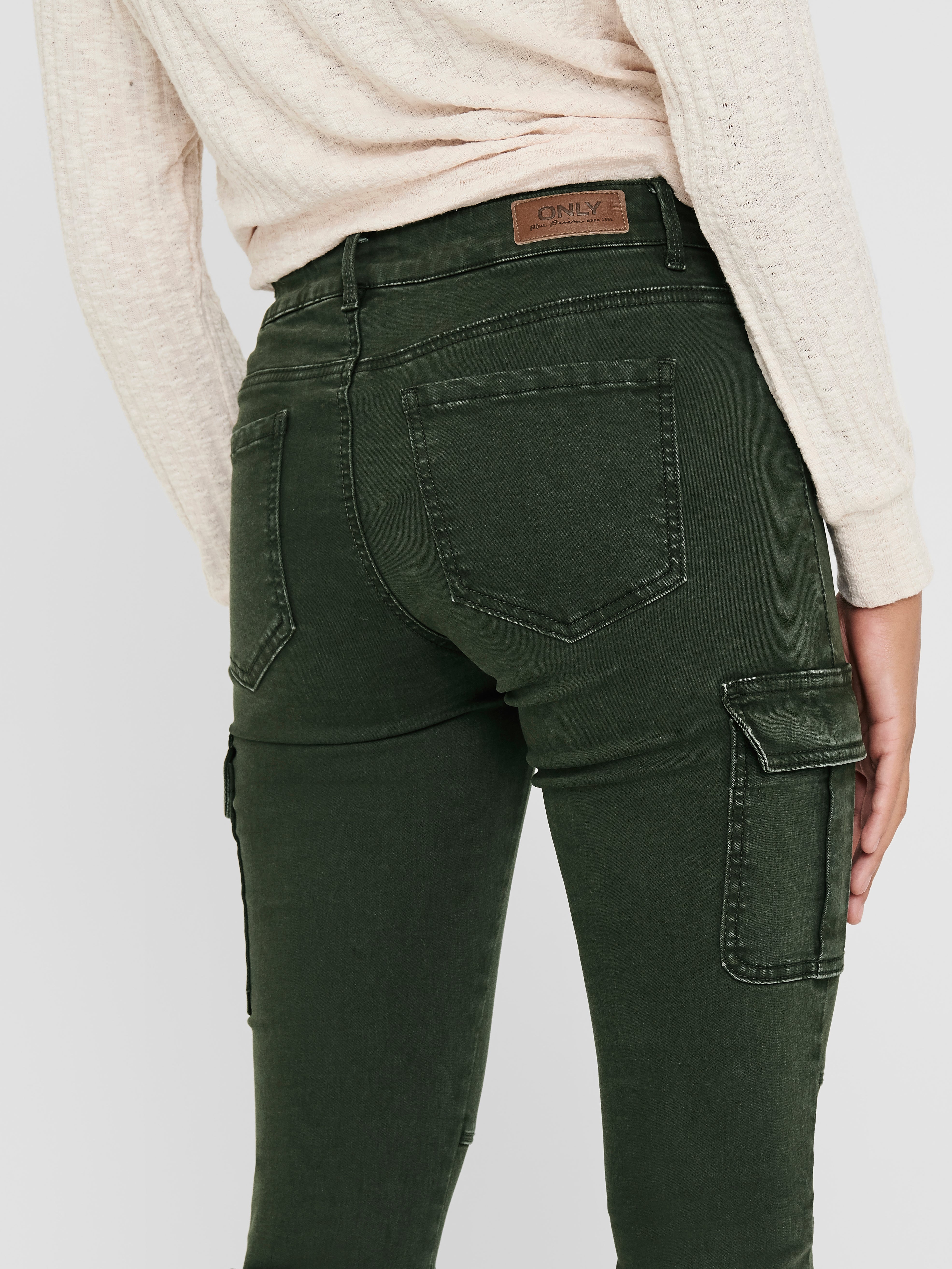 ONLMISSOURI Mittlere Taille Slim Fit Cargo-Hose Rosin