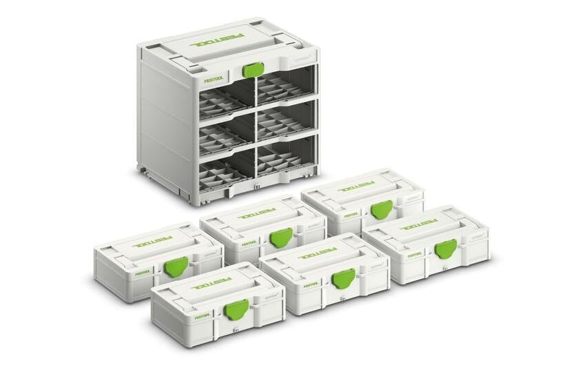 Systainer³ Rack SYS3-RK/6 M 337-Set, 6x Systainer³ SYS3 S 76<br>Transport und Aufbewahrung von allen Systainer³ S 76 Varianten
