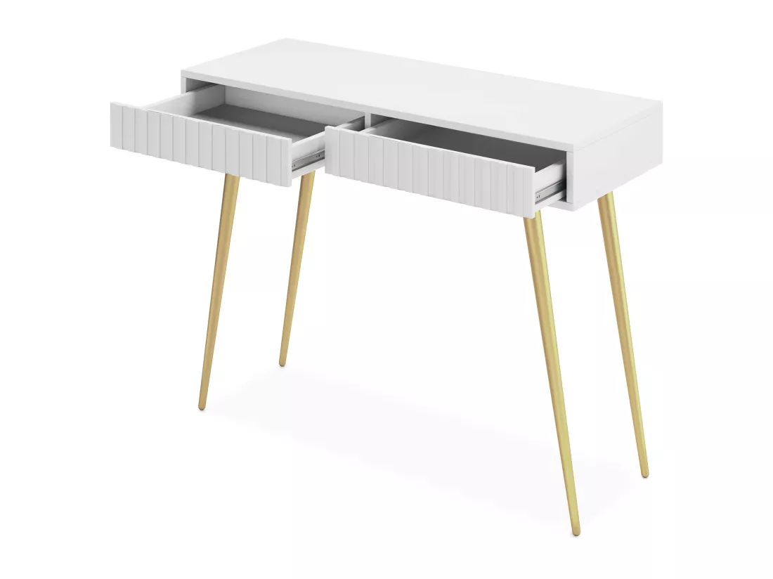 Coiffeuse - 104 cm - blanc - Bello