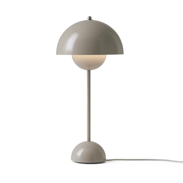 &Tradition - FlowerPot Tischleuchte VP3, grau-beige