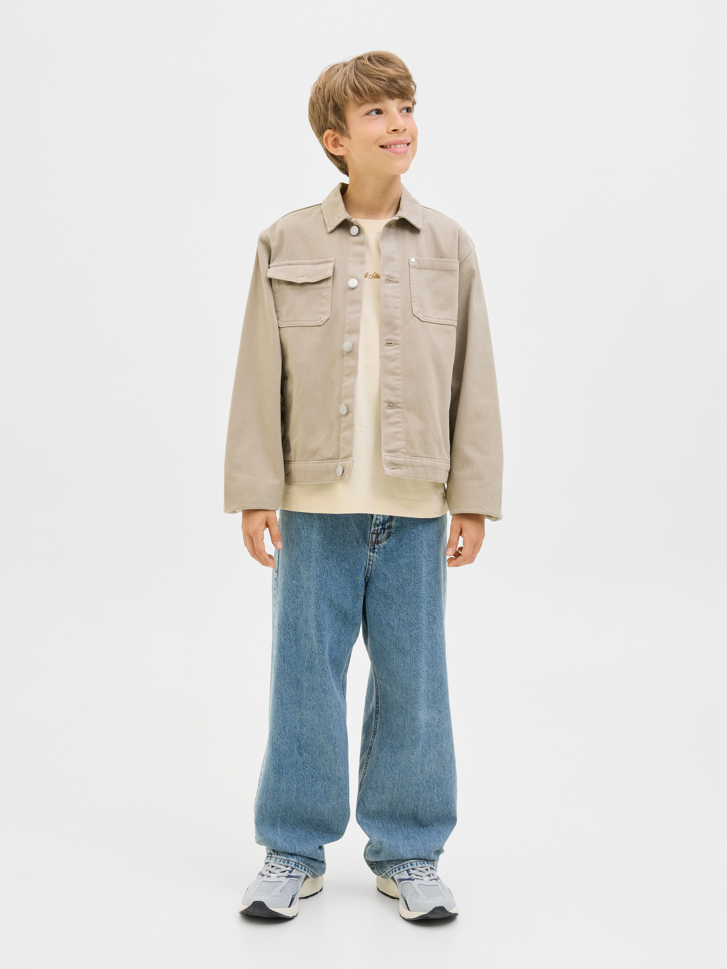 Jack & Jones Junior T-Shirt »JORNORREBRO EMB TEE SS CN NOOS JNR«