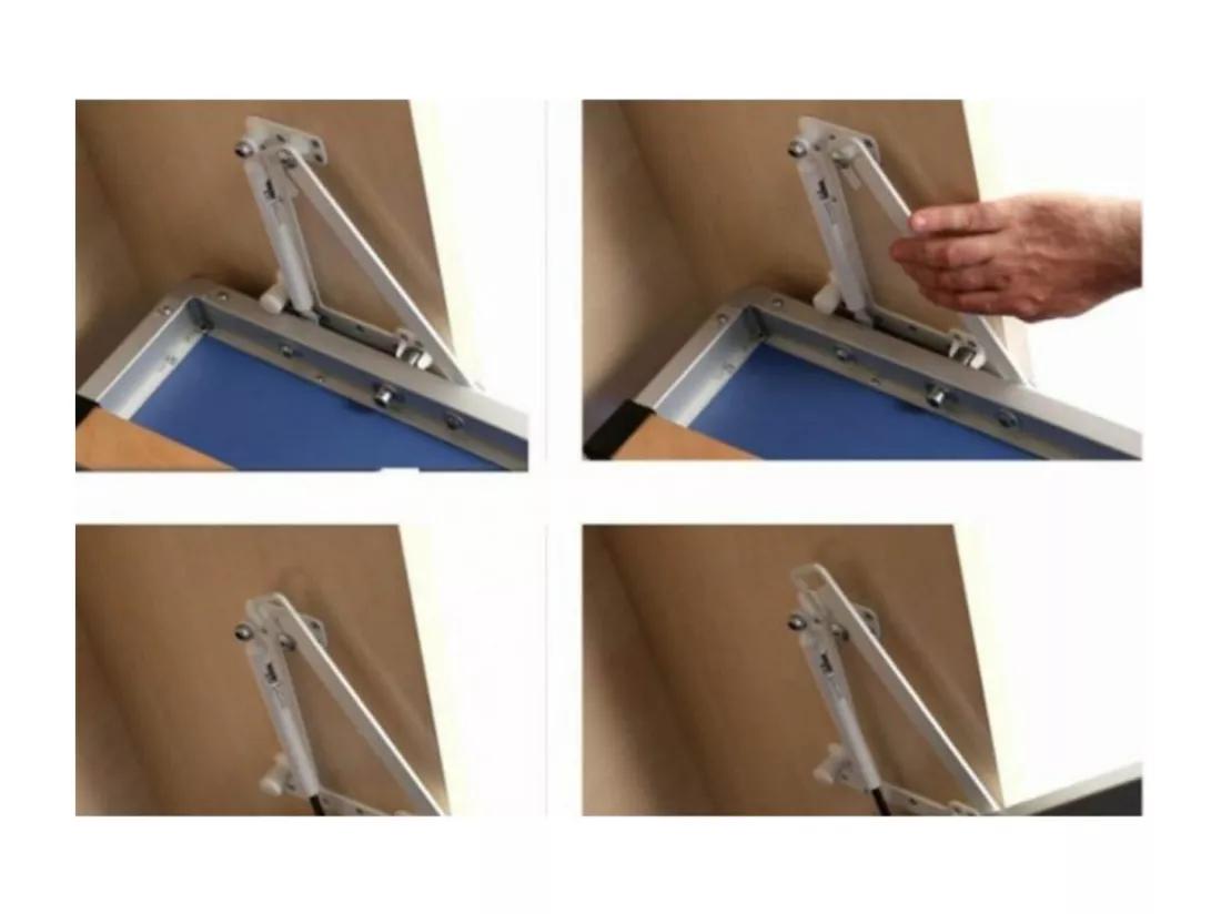 Lit escamotable vertical 160x200 avec étagères intérieures Paola-Avec matelas-Encadrement Blanc-Façade Blanche