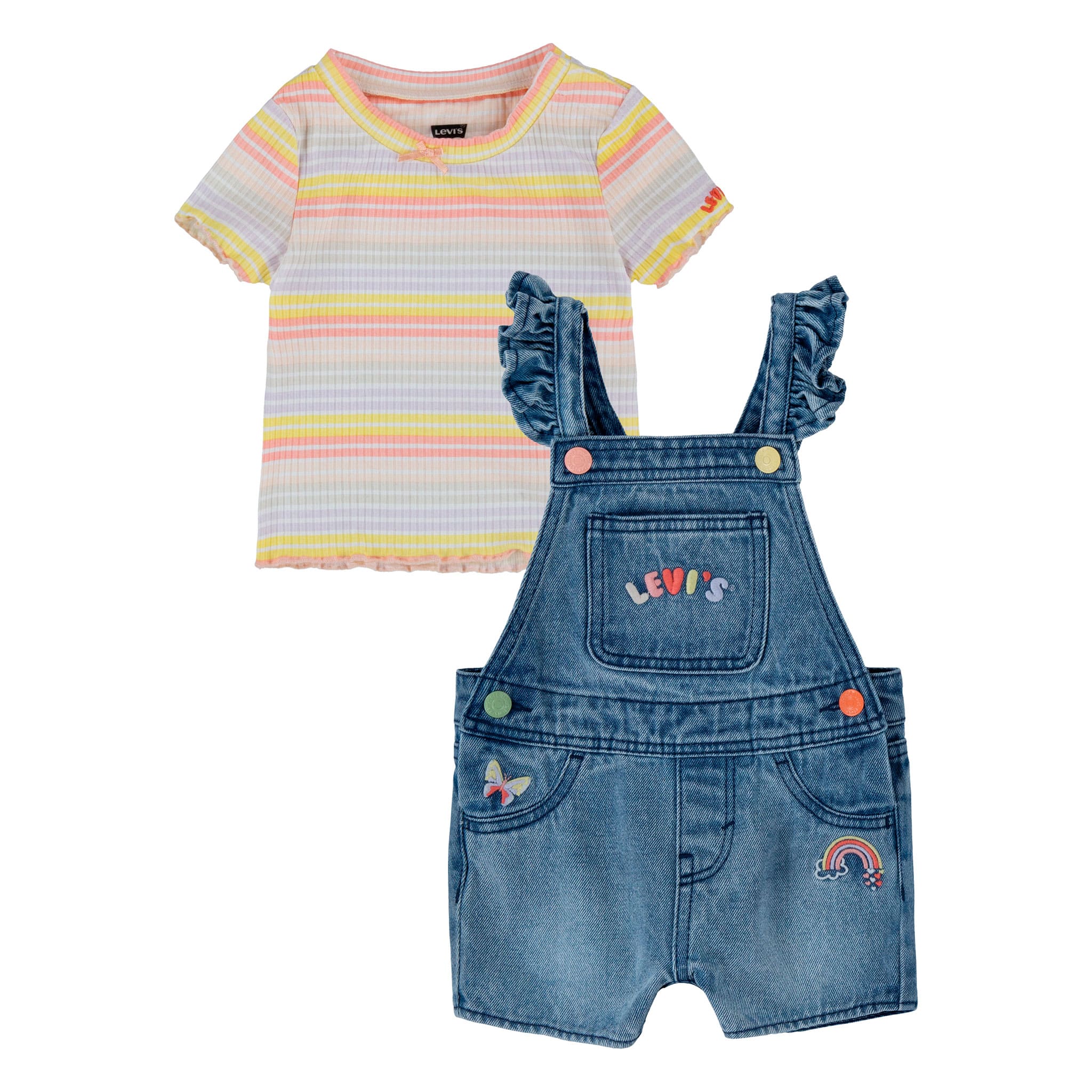 Levi's Ensemble 2 Pièces Salopette 12-24mois