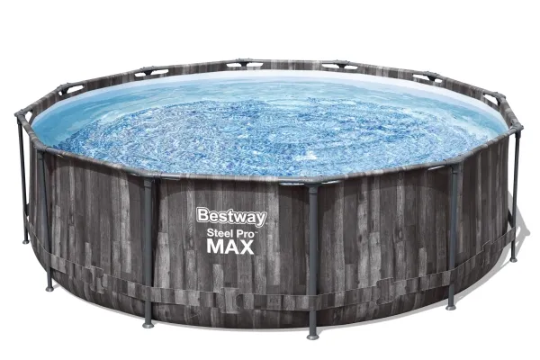Bestway 5614X, 9150 L, Indrammet pool, Voksen & barn, Stige, Træ, 34,5 kg