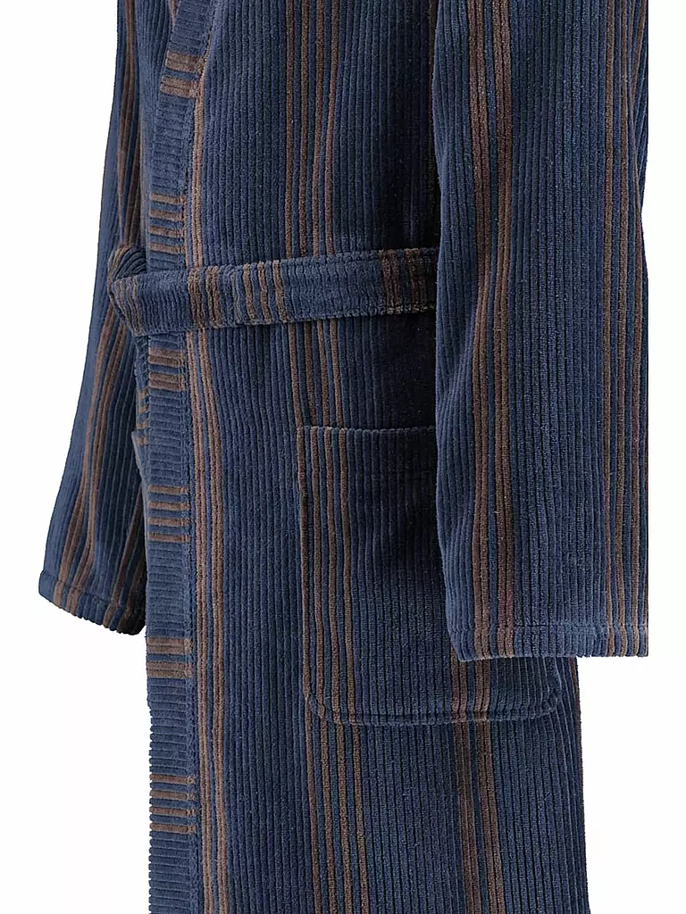 CAWÖ Herren Bademantel Blau/Braun blau