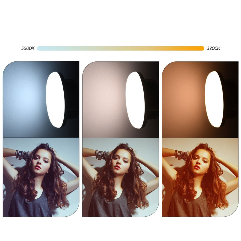 150W LED Video Beleuchtung Foto Selfie Licht Studio Ausrüstung mit verstellbarem Lichtständer (3200K-5500K) - Schwarz