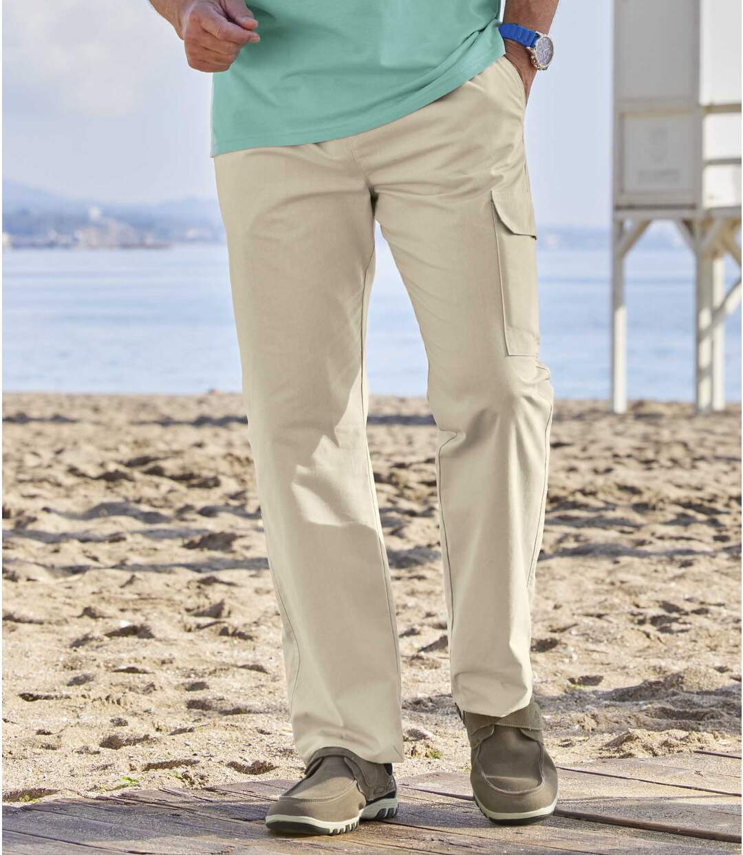 Pantalon Elastiqué Cargo Top Détente