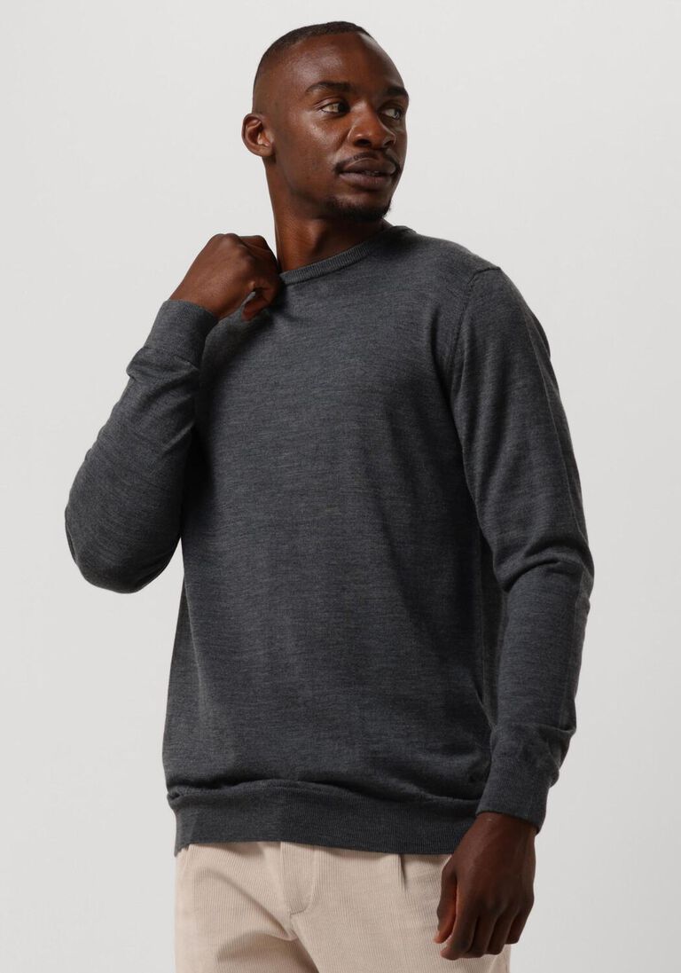PROFUOMO antraciet profuomo trui pullover crew neck