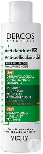 Vichy Dercos 2en1 Shampoing + Après-Shampoing Flacon 200ml