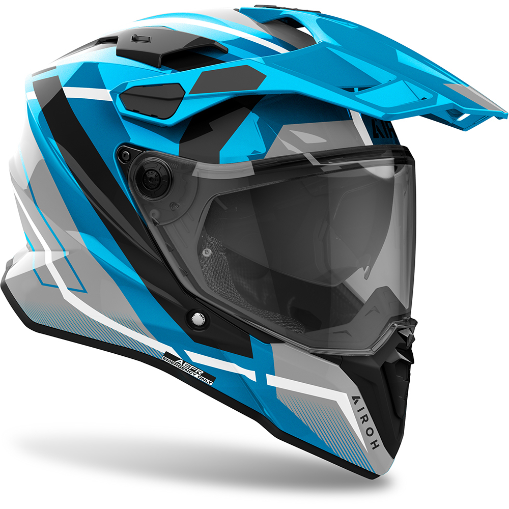Airoh - Casque Commander 2 Mavick Bleu / Noir / Blanc / Brillant