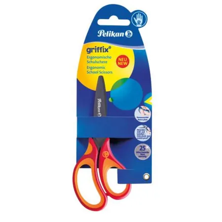 Pelikan griffix® Schulschere Rechtshändermodelle Rund 14 cm, 1 Stück, 2-fach sortiert