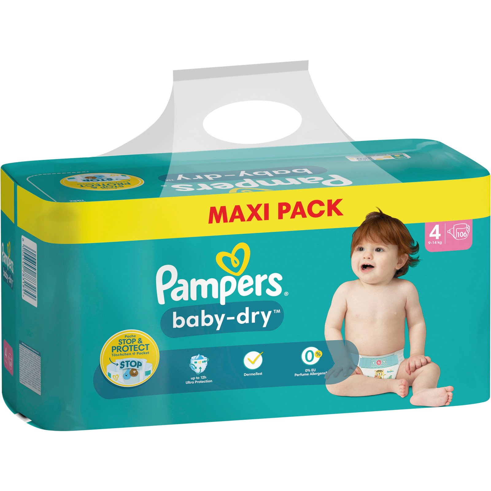 Pampers Baby-Dry Grösse 4 Maxi-Pack 106 Windeln