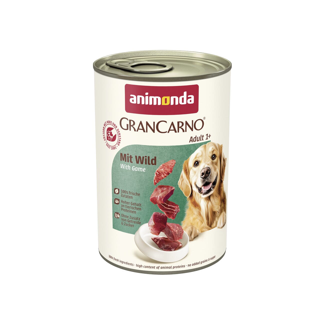animonda GranCarno Original Nassfutter Hund Adult, Wild 6x400 g