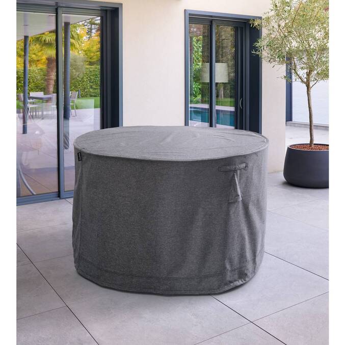 Housse de protection HAMBO pour table ronde Gris