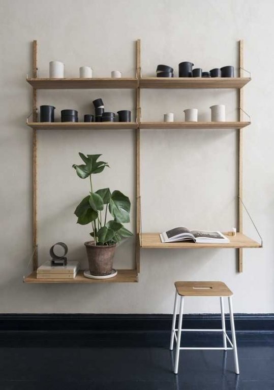 Frama Shelf Library H1852 Desk wandkast natural oiled
