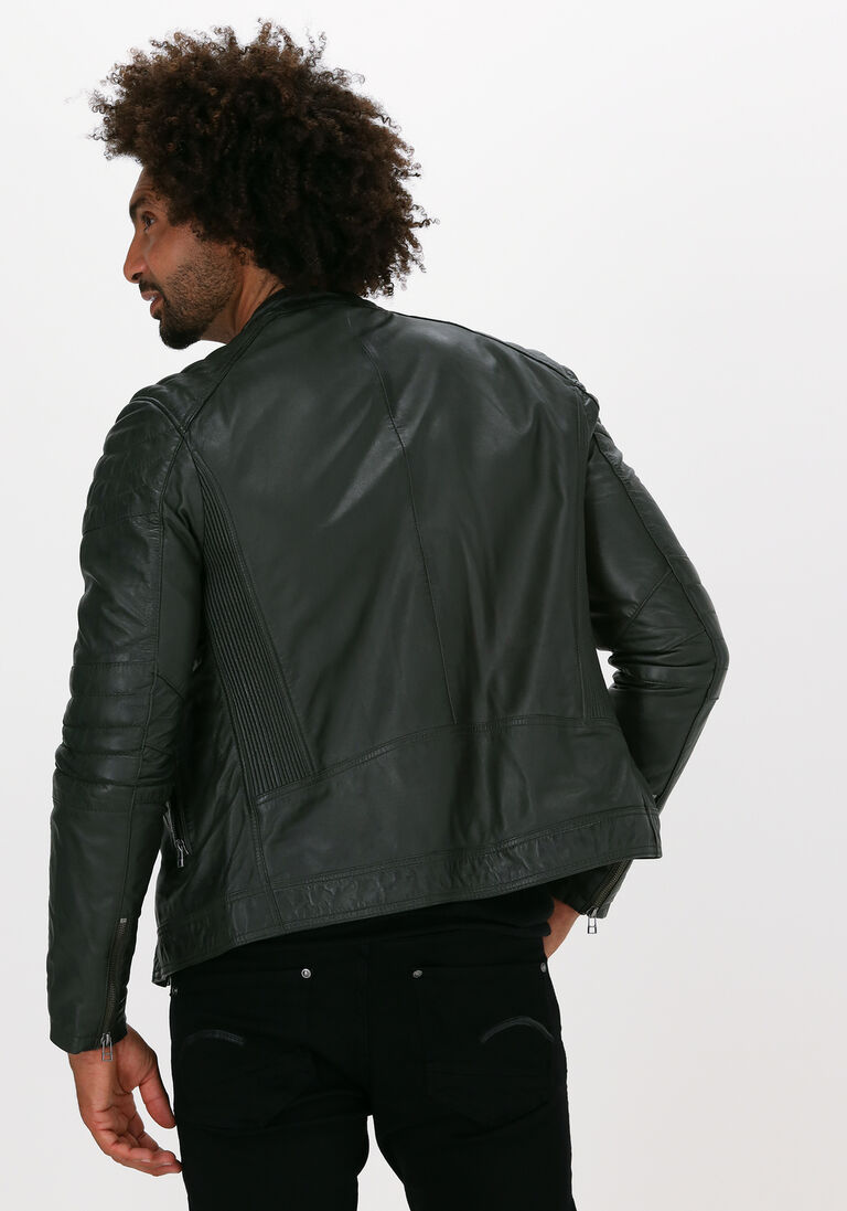 GOOSECRAFT groene goosecraft leren jas jacket 965