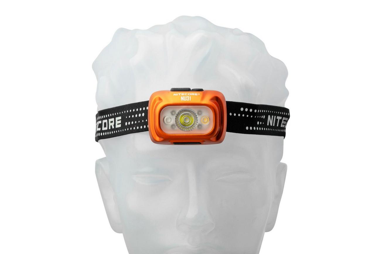 Nitecore NU31-OR Tangelo Orange, oplaadbare hoofdlamp, 550 lumen