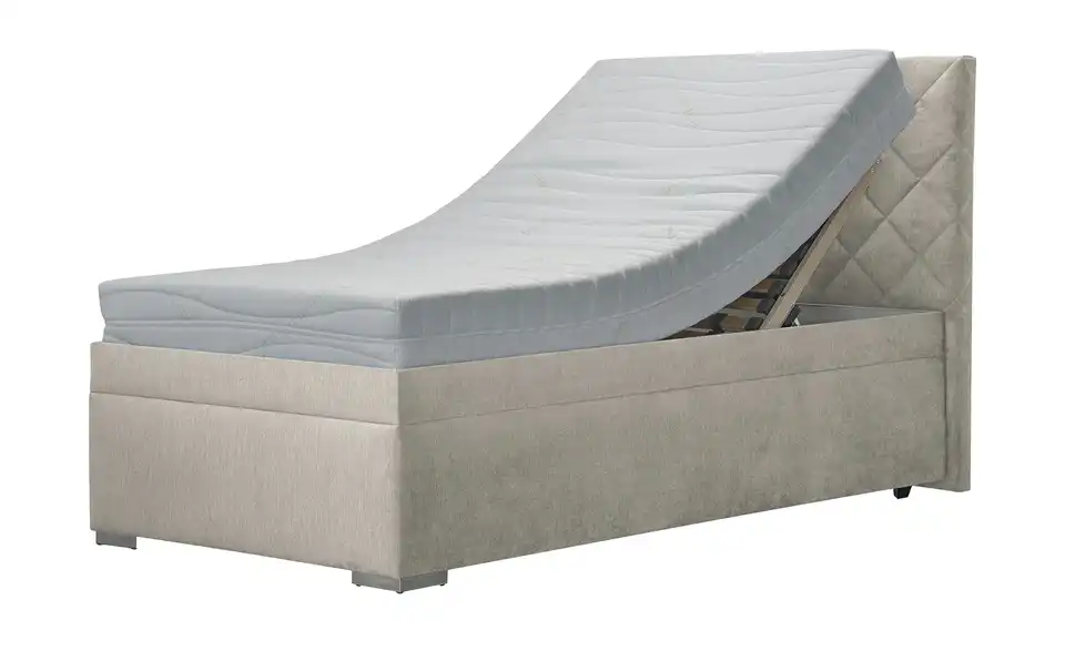 Polsterbett Klara 100 cm Beige