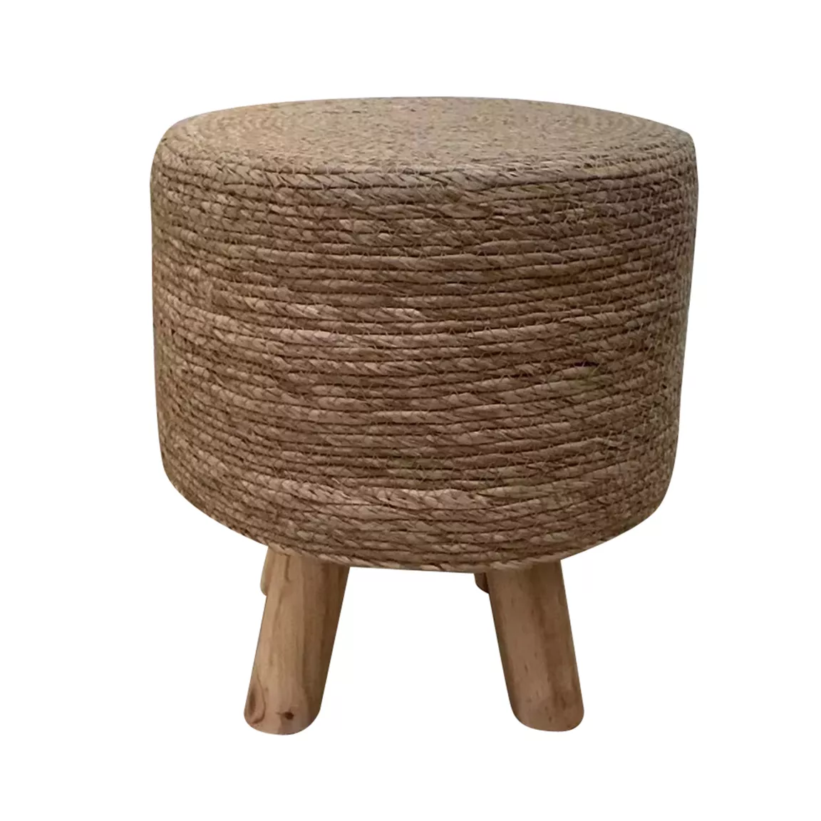Tabouret rond cordes (H35 cm) Surabaya Naturel